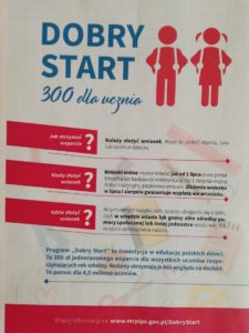 Read more about the article Dobry Start – 300 zł dla ucznia