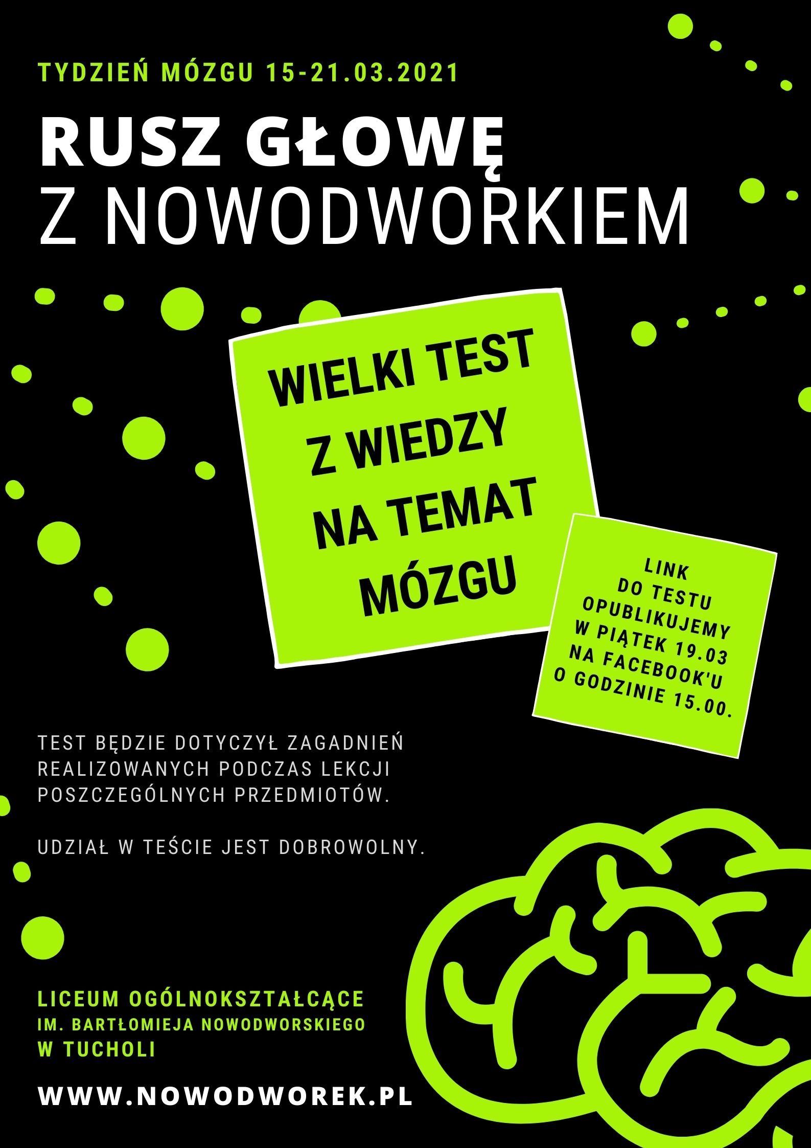 Read more about the article TYDZIEŃ MÓZGU 15- 21. 03. 2021 R.