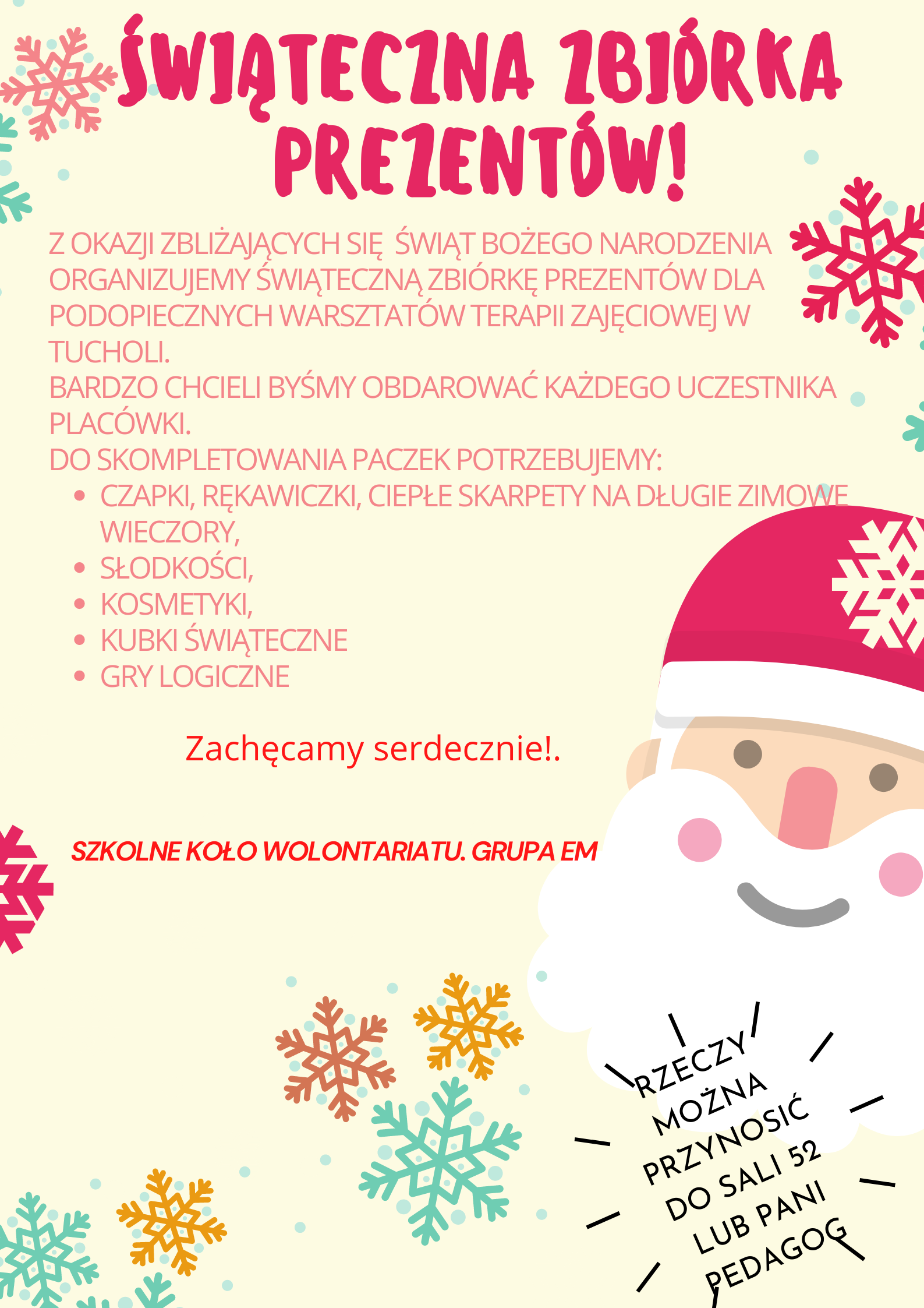 You are currently viewing Mikołajkowa zbiórka szkolnego wolontariatu