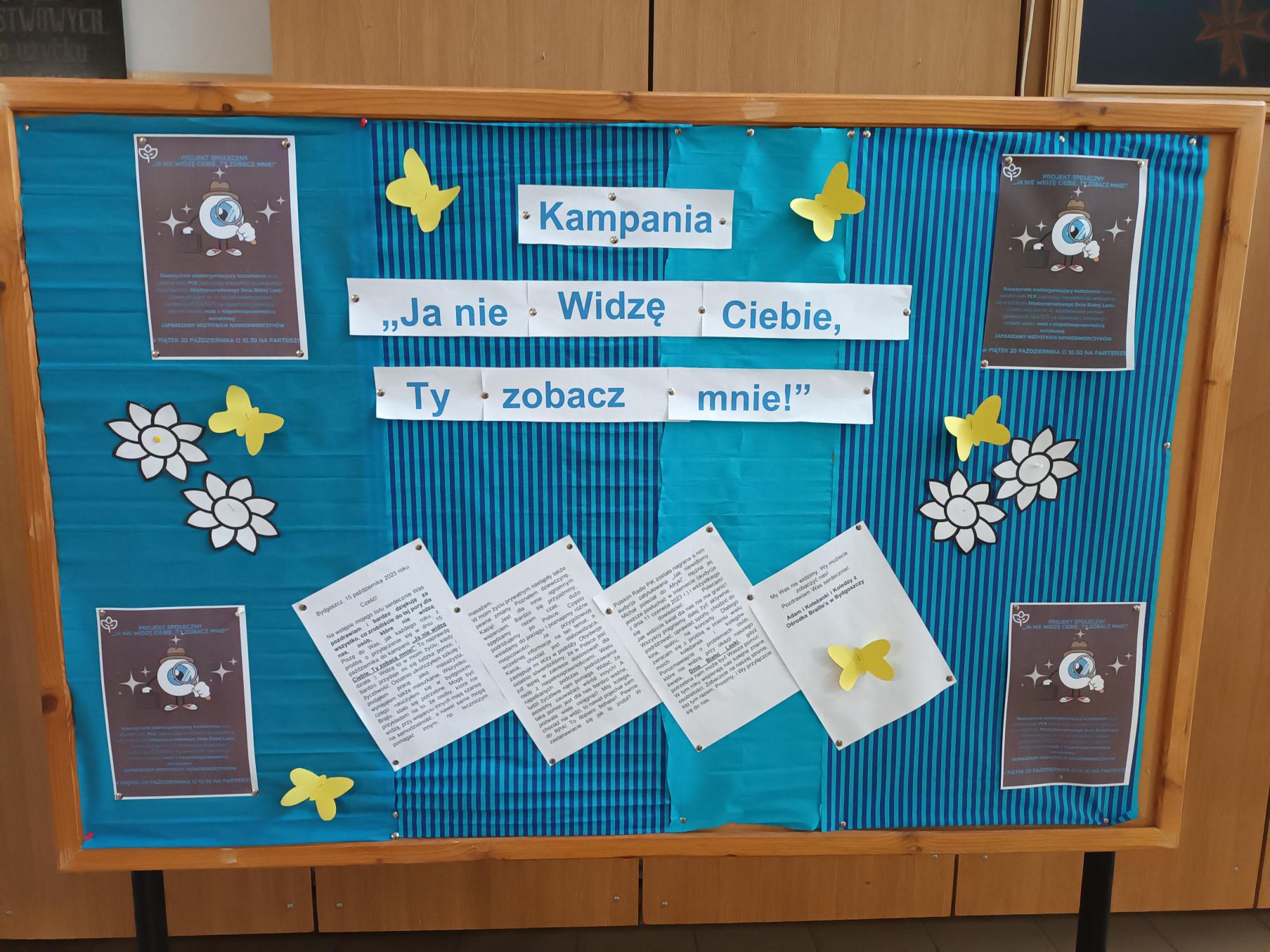 You are currently viewing Nowodworczycy przyłączają się do obchodów Międzynarodowego Dnia Białej Laski i kampanii „Ja nie widzę ciebie, ty zobacz mnie!”