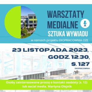 Read more about the article Warsztaty medialne w Nowodworku