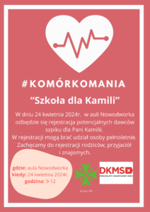 Read more about the article #komorkomania – „Szkoła dla Kamili”