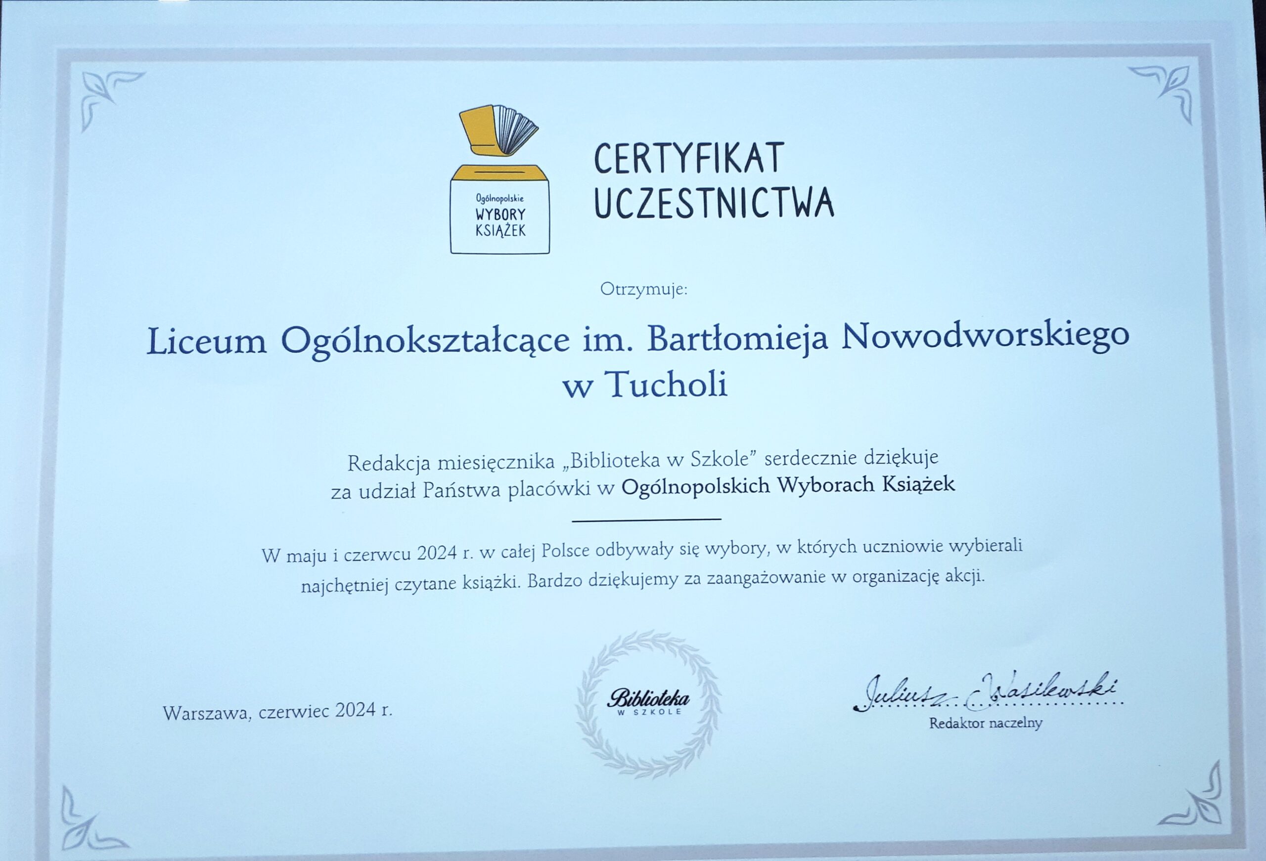 Uczniowie Nowodworka Wybrali Ulubione Ksi ki Nowodworek pl